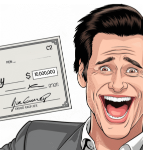 jim carrey law of attraction $10 Million dollar check